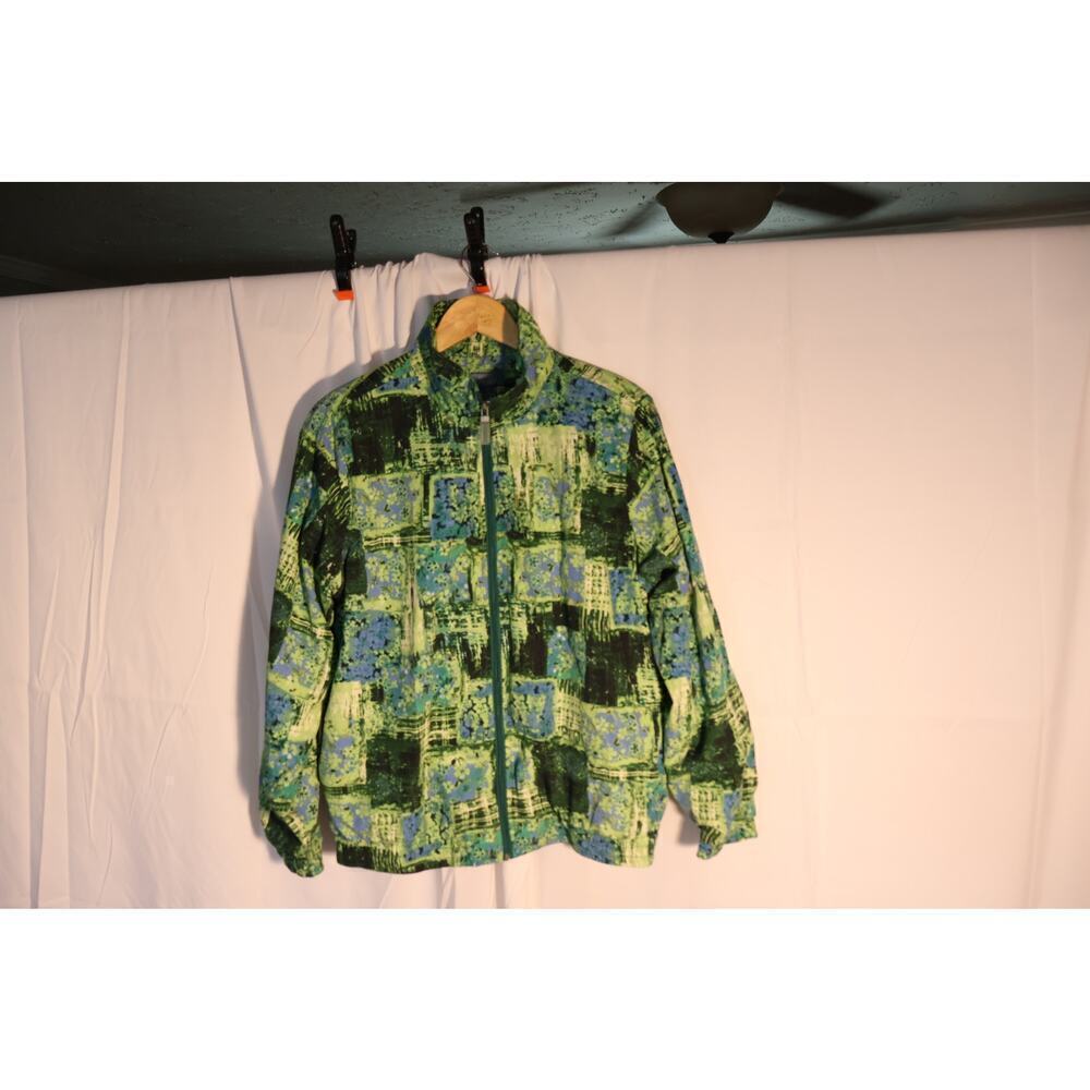 Koret Sport Windbreaker, Misses size Medium, Green  Graphic Design, Medium Women